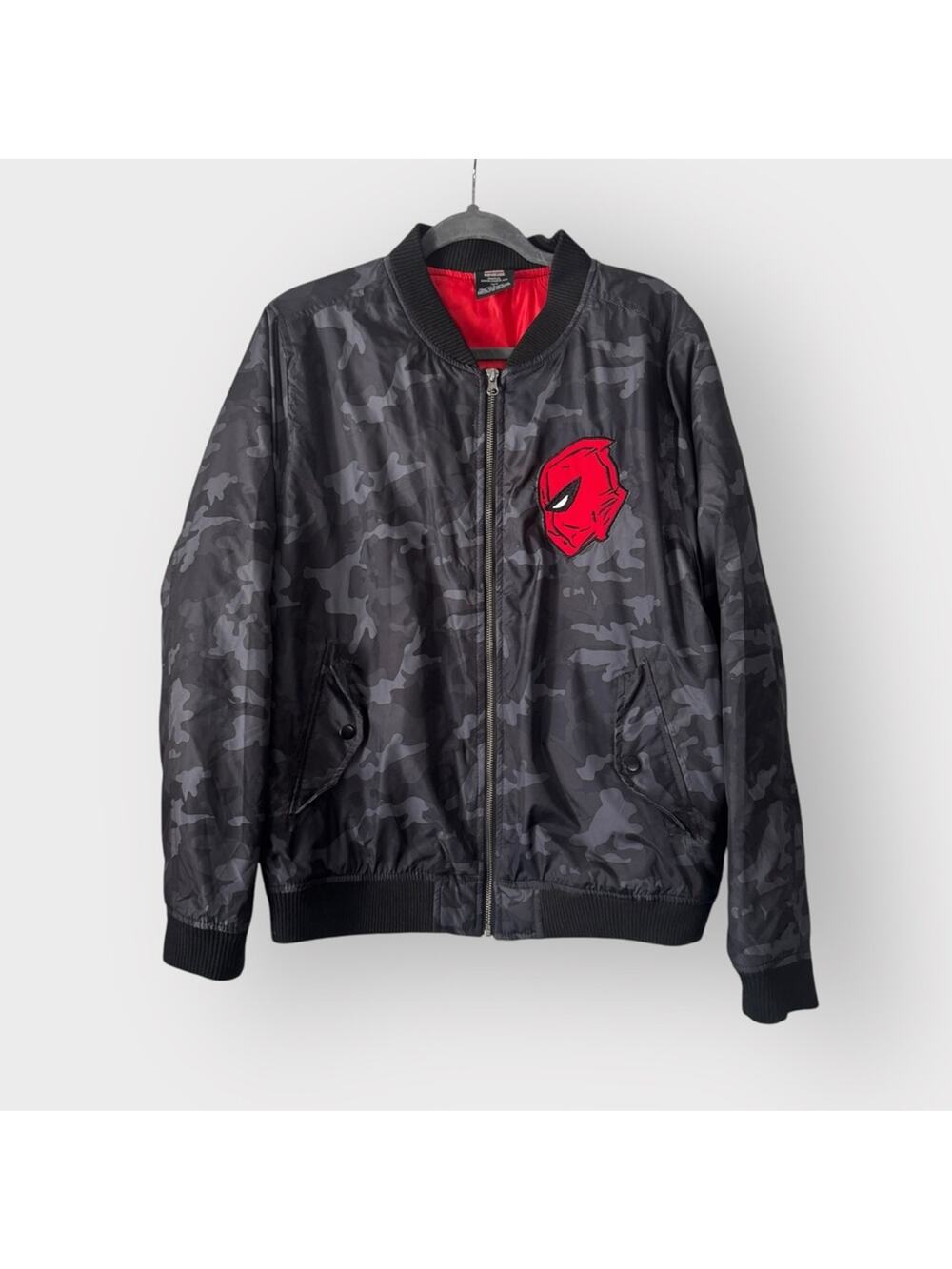 Marvel X Deadpool camo bomber jacket, size large